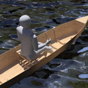 490 cm x 77 cm – canoe