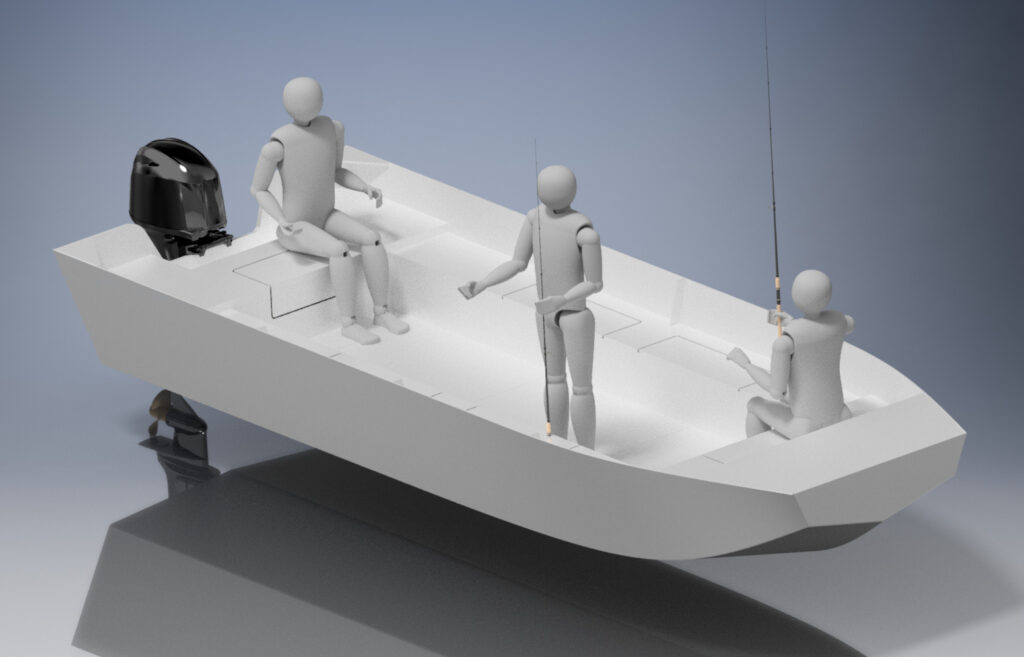 20 tsoka (6,0m) Plywood Jon Boat Plans