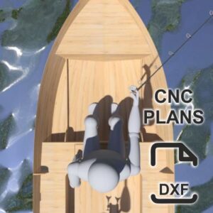 265 cm x 140 cm – Power Boat – CNC plans