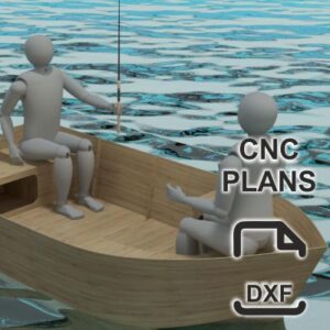 340 cm x 160 cm – Power Boat – CNC plans