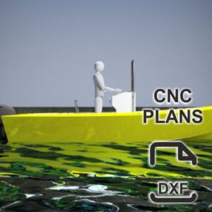 550 cm x 205 cm – Power Boat – CNC Plans