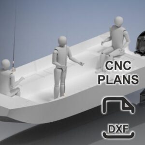 600 sm x 220 sm - Fishing Jon Boat - CNC Plans