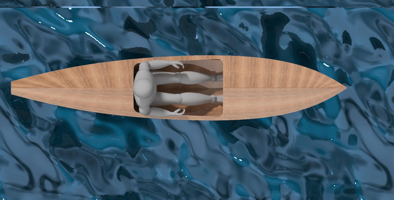 375 cm x 73 cm - kayak