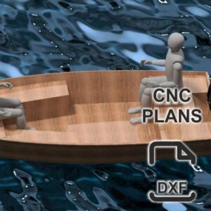 425 cm x 170 cm – Skiff Power Boat – CNC Plans