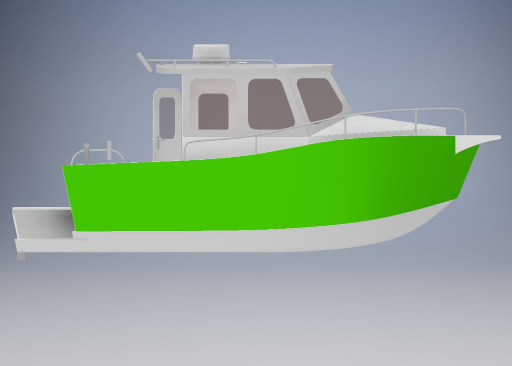 630 cm x 280 cm - Aluminium Motor Boat - CNC files