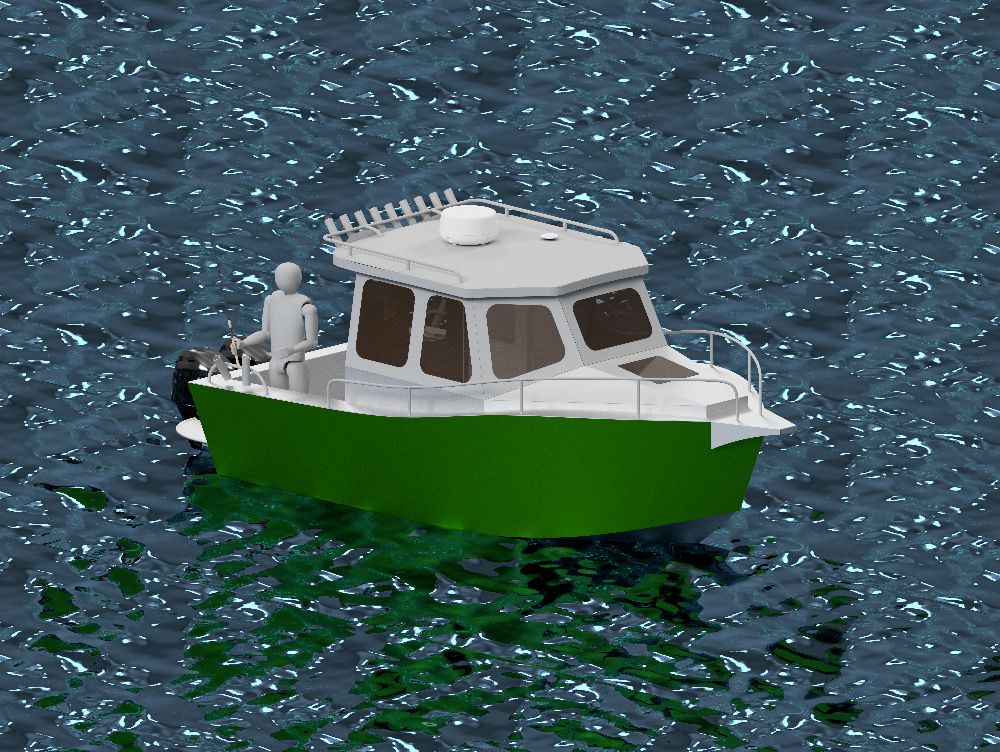 630 cm x 280 cm - Aluminium Motor Boat - iifayile CNC