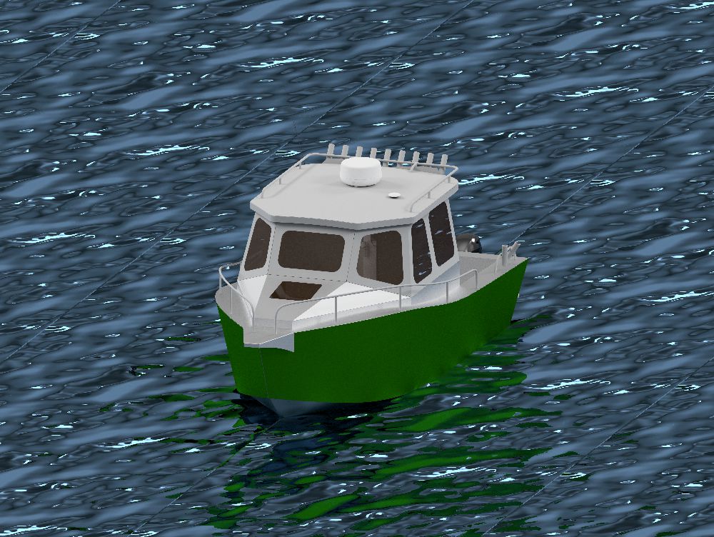 630 cm x 280 cm - Aluminium Motor Boat - CNC files