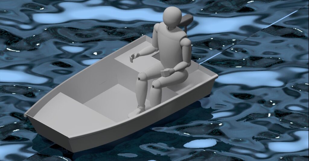 230 cm x 120 cm - Aluminium Power Boat - Free Plans