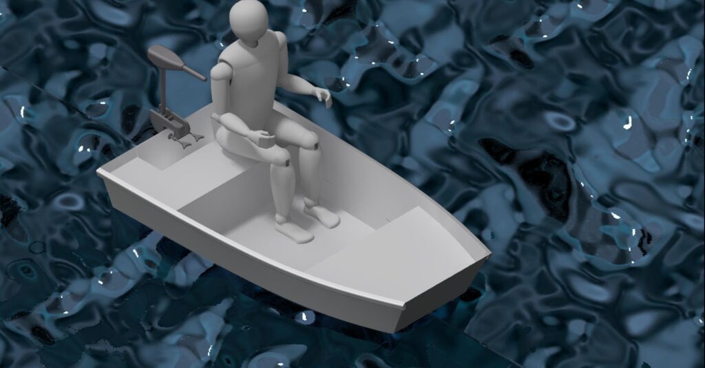 230 cm x 120 cm - Aluminium Power Boat - Free Plans