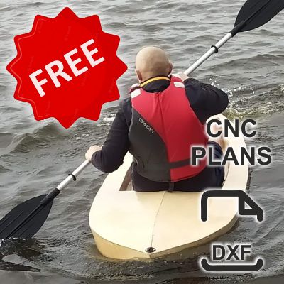 240 cm x 80 cm - hlala phezulu kayak - CNC Plans