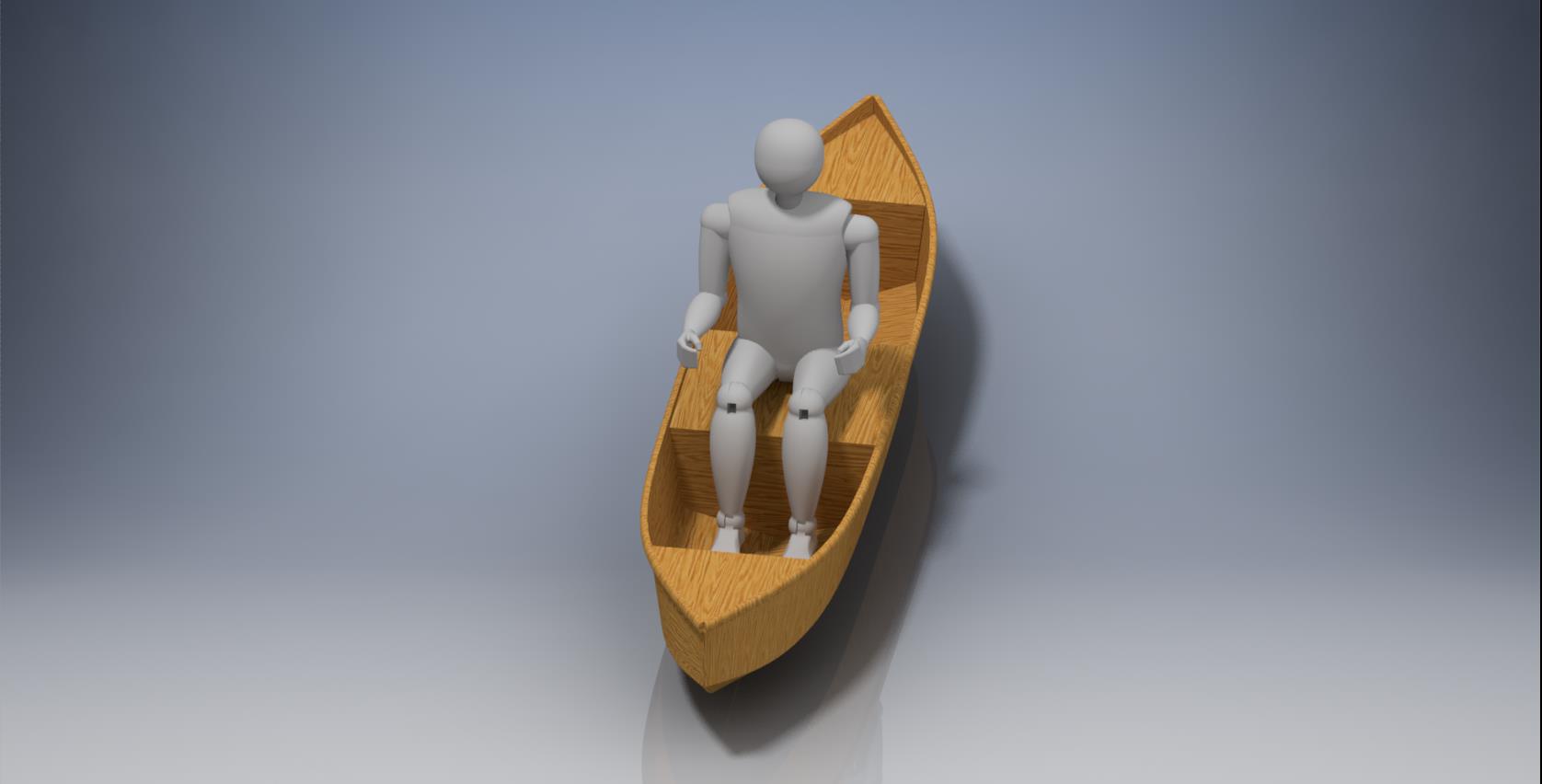 330 cm x 70 cm [10′ 10″ x 2′ 3″] – canoe - Free plans