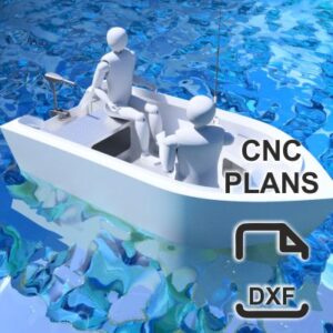 345 cm x 160 cm – Power Boat – Aluminum Boat Plans – CNC Cutting Files Plans