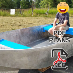 350 cm x 165 cm - Aluminium Motor Boat – PDF Plans