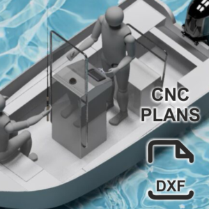 400 cm x 180 cm - Aluminium Motor Boat - Center Console – CNC Plans