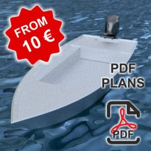 425 sm x 170 sm – Skiff Power Boat – Alyuminiy qayiq rejalari – PDF rejalari