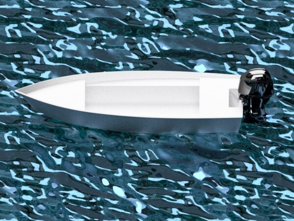 425 cm x 170 cm - Al Skiff Power Boat - Pläng