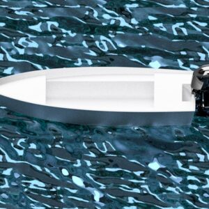425 cm x 170 cm – Hliníkový skifový motorový člun – Plány