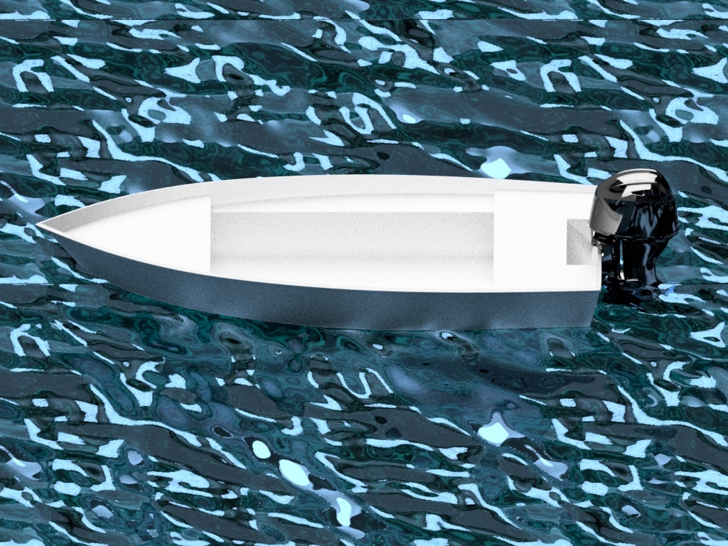425 cm x 170 cm – Aluminium Skiff Power Boat – Plans