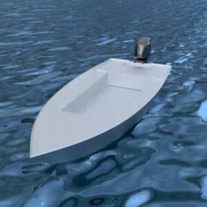 425 cm x 170 cm – Aluminum Skiff Power Boat – Mga Plano