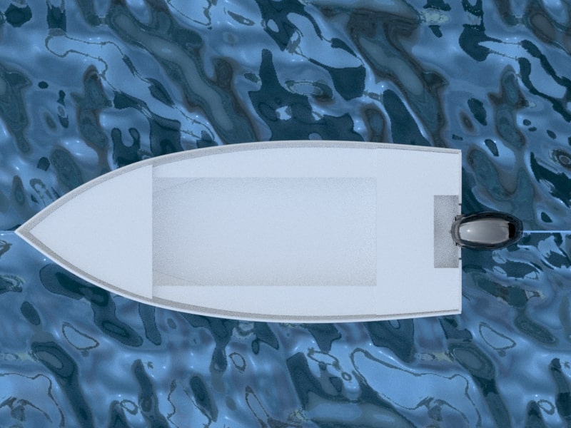 425 cm x 170 cm – Aluminiyam Skiff Power Boat – Izicwangciso