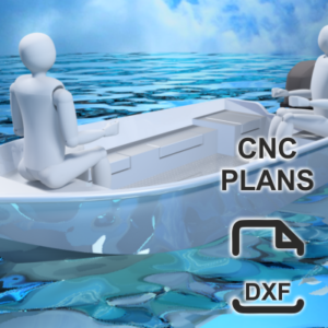 395 cm x 175 cm – Aluminium Motor Boat – CNC Plans​