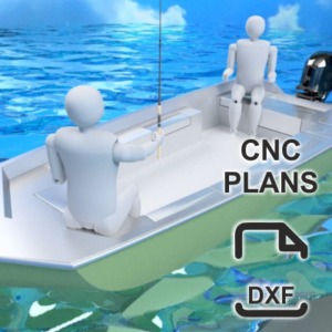 470 cm x 200 cm - Aluminium Jon Boat - CNC Plans