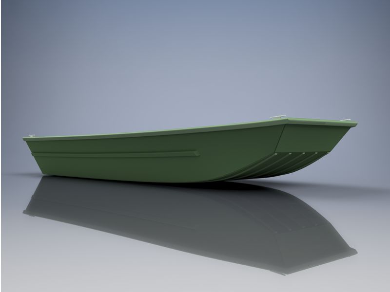 14 tsoka (4,27m) Plywood Jon Boat Plans